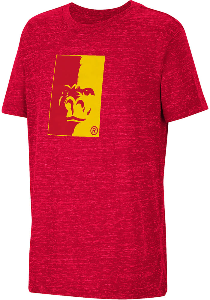 Colosseum Pitt State Gorillas Youth Crimson Knobby Primary Logo Short Sleeve T-Shirt