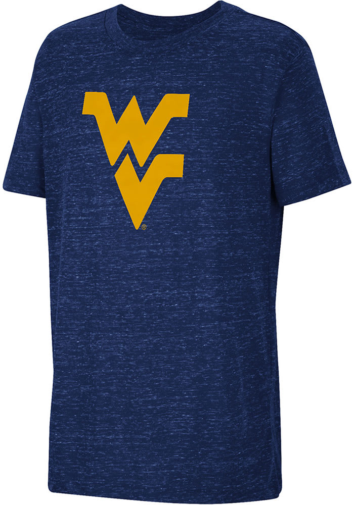 Colosseum West Virginia Mountaineers Youth Blue Knobby Primary Logo Short Sleeve T-Shirt