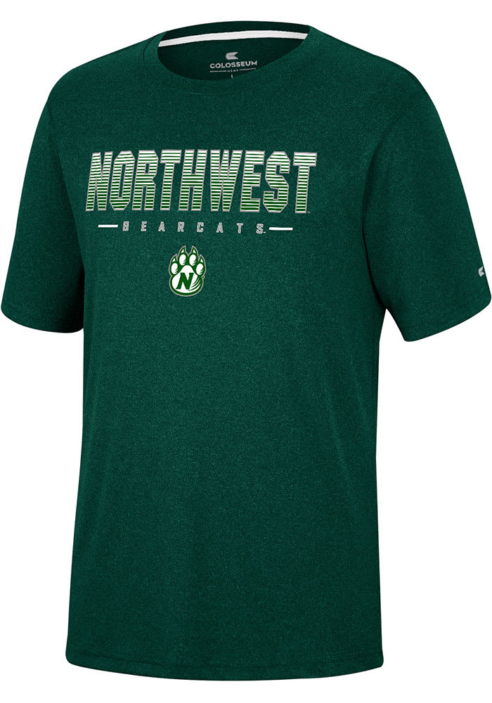 Colosseum Northwest Missouri State Bearcats Youth Green High Pressure Short Sleeve T-Shirt