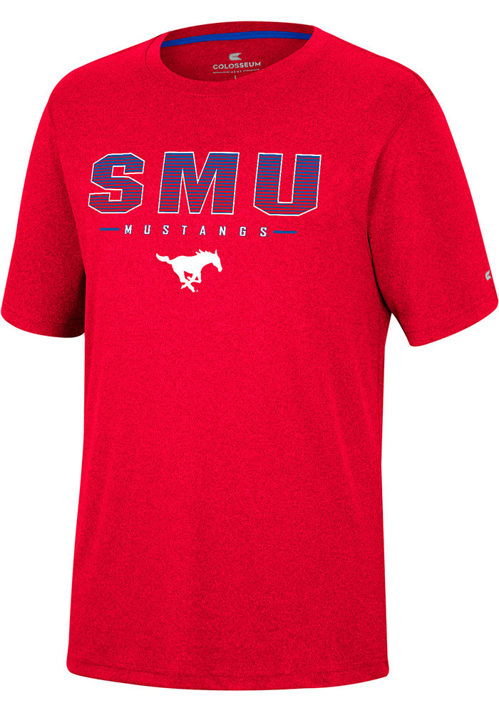 Colosseum SMU Mustangs Youth Red High Pressure Short Sleeve T-Shirt