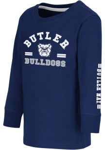 Colosseum Butler Bulldogs Toddler Blue Roof Top Long Sleeve T-Shirt