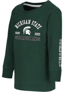 Colosseum Michigan State Spartans Toddler Green Roof Top Long Sleeve T-Shirt