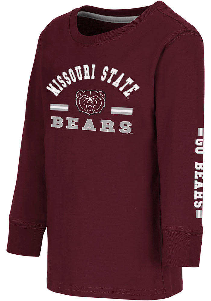 Colosseum Missouri State Bears Toddler Maroon Roof Top Long Sleeve T-Shirt