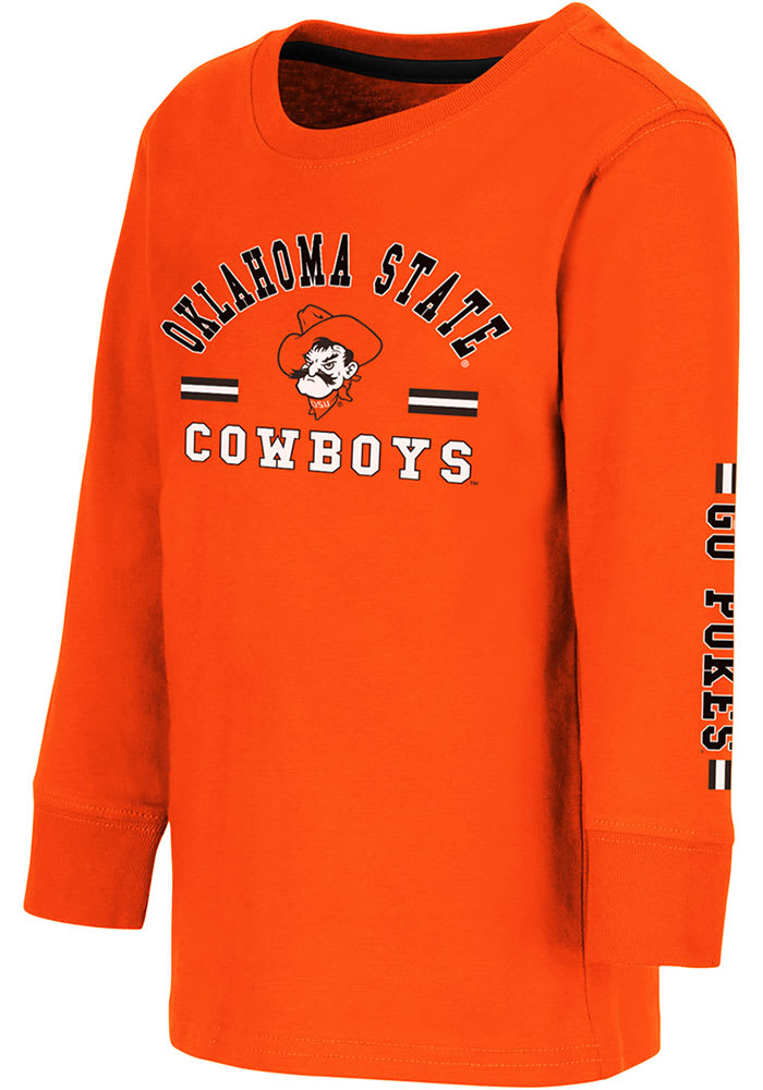 Colosseum Oklahoma State Cowboys Toddler Orange Roof Top Long Sleeve T-Shirt