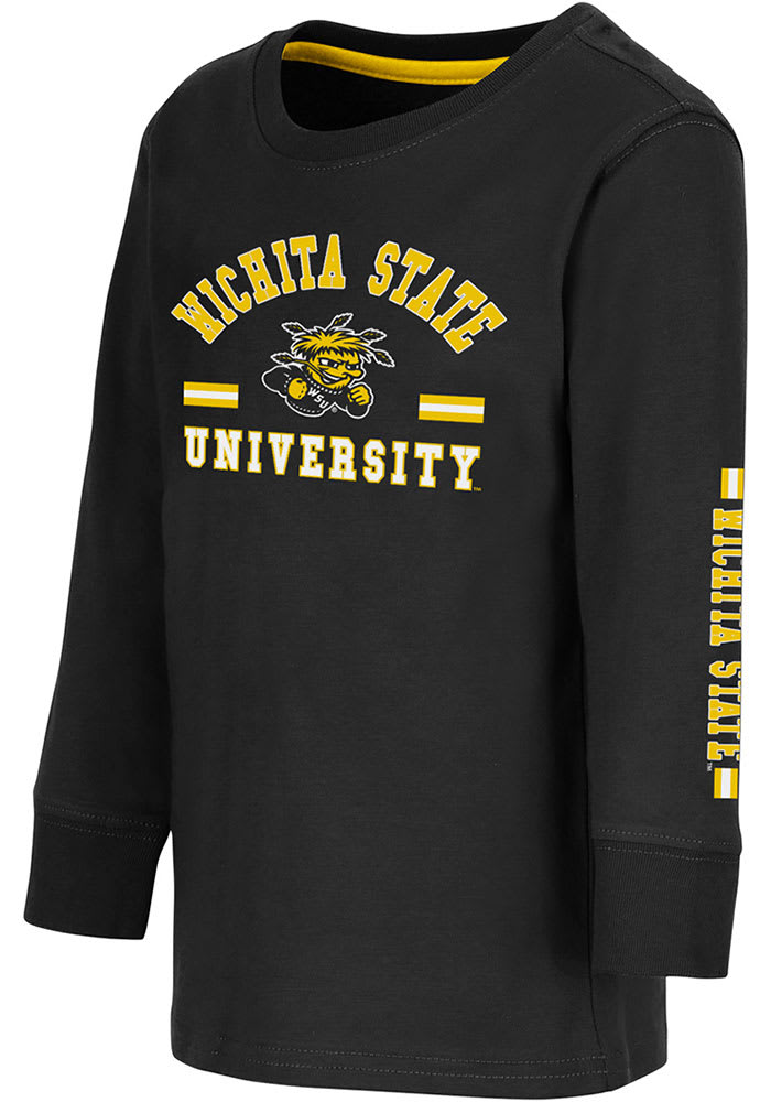 Colosseum Wichita State Shockers Toddler Black Roof Top Long Sleeve T-Shirt