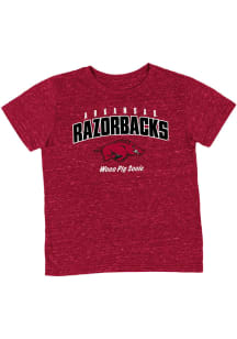 Colosseum Arkansas Razorbacks Toddler Cardinal Team Chant Short Sleeve T-Shirt