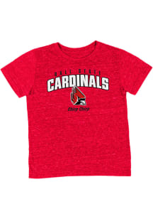 Colosseum Ball State Cardinals Toddler Cardinal Team Chant Short Sleeve T-Shirt