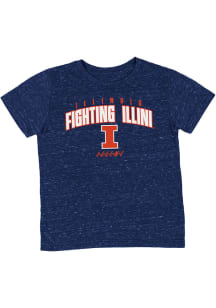 Colosseum Illinois Fighting Illini Toddler Navy Blue Team Chant Short Sleeve T-Shirt