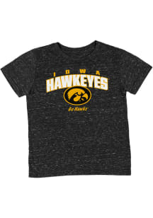 Colosseum Iowa Hawkeyes Toddler Black Team Chant Short Sleeve T-Shirt