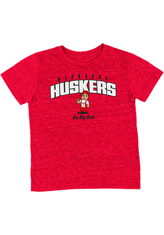 Colosseum Nebraska Cornhuskers Toddler Red Team Chant Short Sleeve T-Shirt