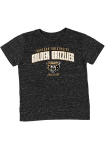 Colosseum Oakland University Golden Grizzlies Toddler Black Team Chant Short Sleeve T-Shirt