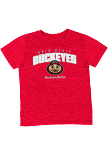 Colosseum Ohio State Buckeyes Toddler Red Team Chant Short Sleeve T-Shirt
