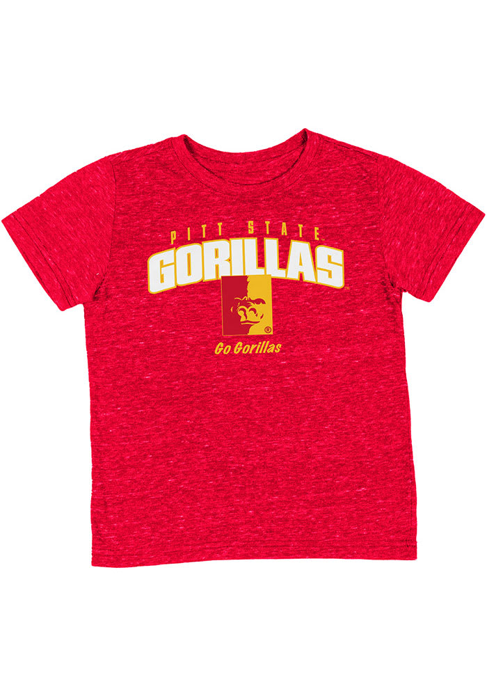 Colosseum Pitt State Gorillas Toddler Crimson Team Chant Short Sleeve T-Shirt