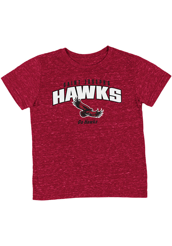 Colosseum Saint Josephs Hawks Toddler Crimson Team Chant Short Sleeve T-Shirt