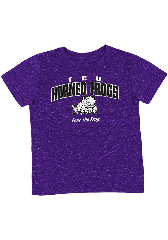 Colosseum TCU Horned Frogs Toddler Purple Team Chant Short Sleeve T-Shirt