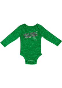 Colosseum North Texas Mean Green Baby Kelly Green Knobby Fun Long Sleeve One Piece