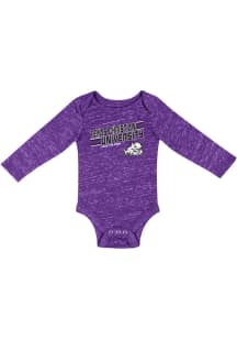Colosseum TCU Horned Frogs Baby Purple Knobby Fun Long Sleeve One Piece