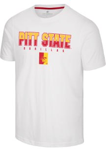 Colosseum Pitt State Gorillas White Crane Short Sleeve T Shirt