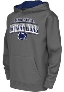 Colosseum Penn State Nittany Lions Youth Charcoal Block Name Drop Long Sleeve Hoodie