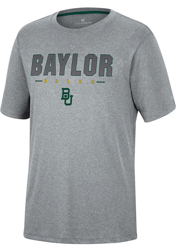 Colosseum Baylor Bears Youth Charcoal High Pressure Short Sleeve T-Shirt