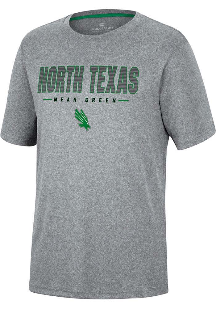 Colosseum North Texas Mean Green Youth Charcoal High Pressure Short Sleeve T-Shirt