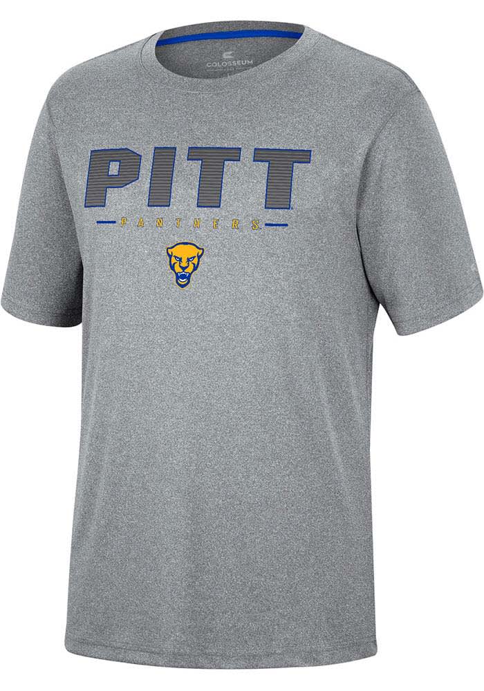 Colosseum Pitt Panthers Youth Charcoal High Pressure Short Sleeve T-Shirt