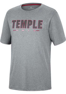 Colosseum Temple Owls Youth Charcoal High Pressure Short Sleeve T-Shirt