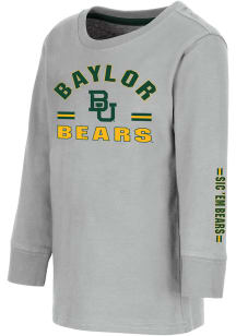 Colosseum Baylor Bears Toddler Grey Roof Top Long Sleeve T-Shirt