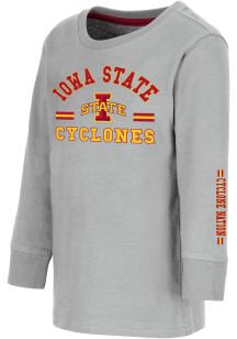 Colosseum Iowa State Cyclones Toddler Grey Roof Top Long Sleeve T-Shirt