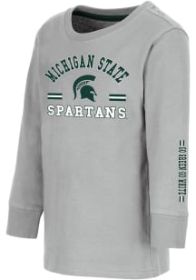 Colosseum Michigan State Spartans Toddler Grey Roof Top Long Sleeve T-Shirt