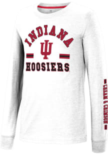 Colosseum Indiana Hoosiers Youth White GCC SMU Roof Long Sleeve T-Shirt