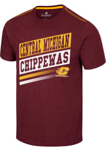Colosseum Central Michigan Chippewas Maroon Iginition Short Sleeve T Shirt