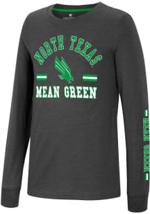 Colosseum North Texas Mean Green Youth Black GCC SMU Roof Long Sleeve T-Shirt
