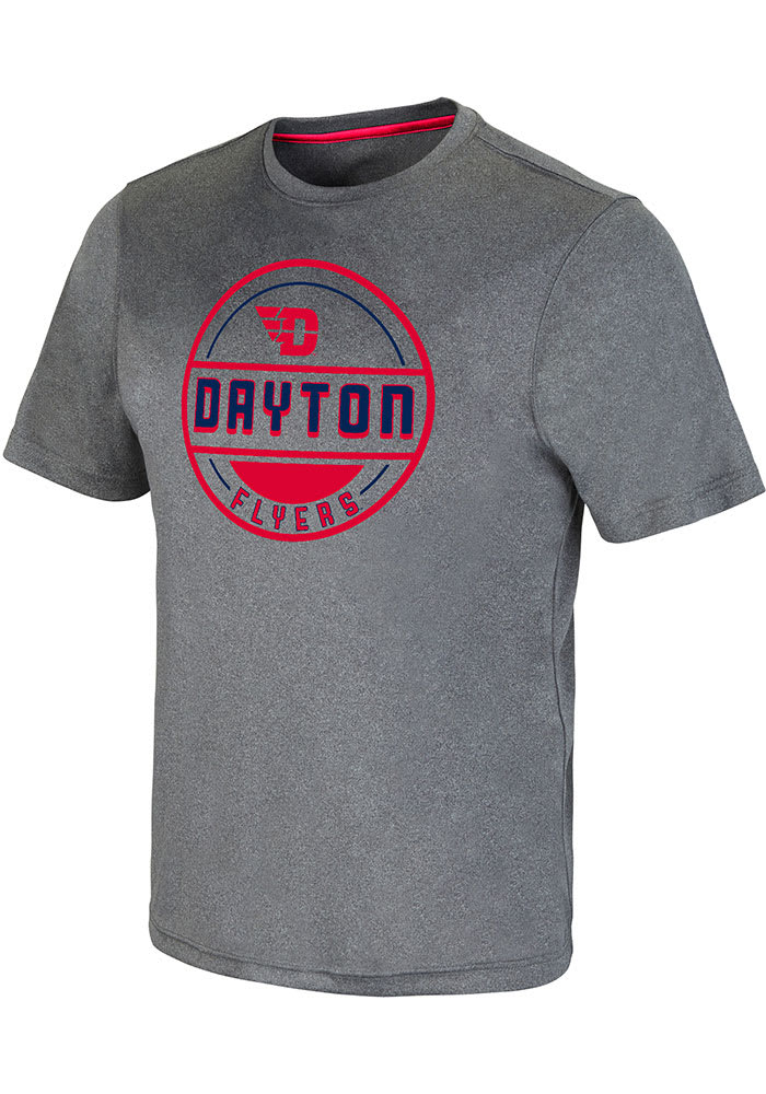Colosseum Dayton Flyers Grey Larry Short Sleeve T Shirt