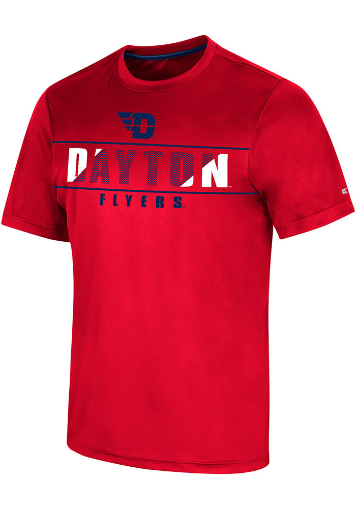 Colosseum Dayton Flyers Red Marty Short Sleeve T Shirt