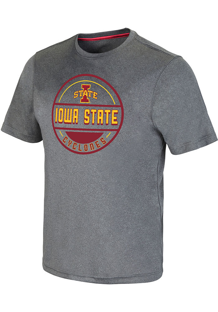 Colosseum Iowa State Cyclones Grey Larry Short Sleeve T Shirt