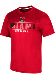 Colosseum Miami RedHawks Red Marty Short Sleeve T Shirt