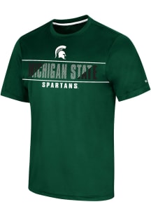 Colosseum Michigan State Spartans Green Marty Short Sleeve T Shirt