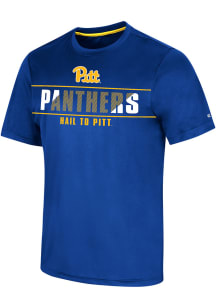 Colosseum Pitt Panthers Blue Marty Short Sleeve T Shirt