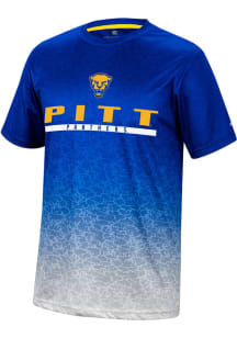 Colosseum Pitt Panthers Blue Walter Short Sleeve T Shirt