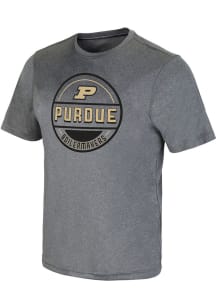Colosseum Purdue Boilermakers Grey Larry Short Sleeve T Shirt