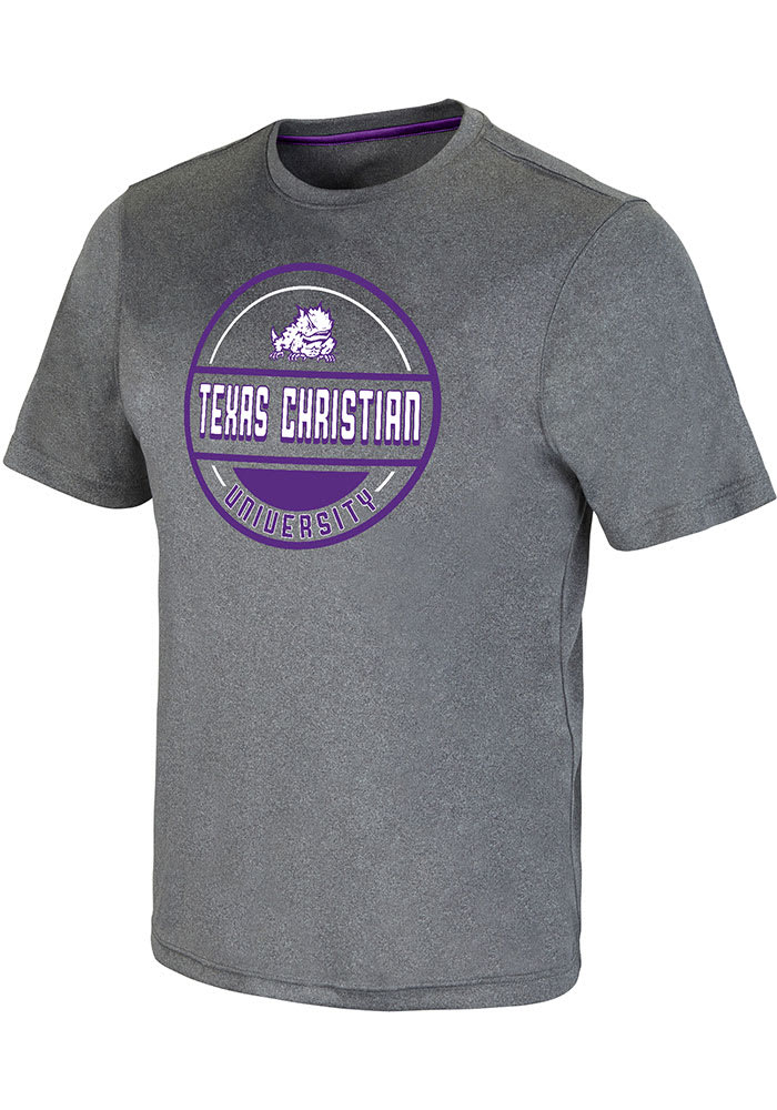Colosseum TCU Horned Frogs Grey Larry Short Sleeve T Shirt