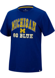 Colosseum Michigan Wolverines Navy Blue Nice Marmot Short Sleeve T Shirt