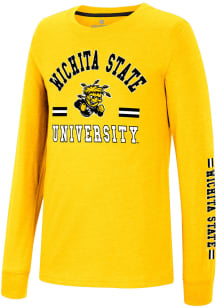 Colosseum Wichita State Shockers Youth Yellow GCC SMU Roof Long Sleeve T-Shirt