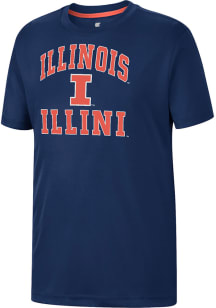 Colosseum Illinois Fighting Illini Youth Navy Blue GCC SMU George Short Sleeve T-Shirt