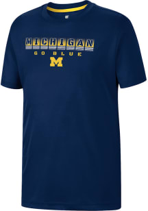 Colosseum Michigan Wolverines Youth Navy Blue GCC SMU George Short Sleeve T-Shirt