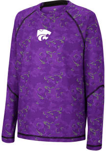 Colosseum K-State Wildcats Youth Purple Gust of Wind Long Sleeve T-Shirt