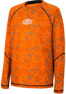 Colosseum Oklahoma State Cowboys Youth Orange Gust of Wind Long Sleeve T-Shirt