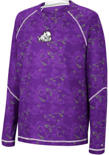 Colosseum TCU Horned Frogs Youth Purple Gust of Wind Long Sleeve T-Shirt