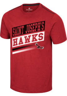Colosseum Saint Josephs Hawks Red Iginition Short Sleeve T Shirt